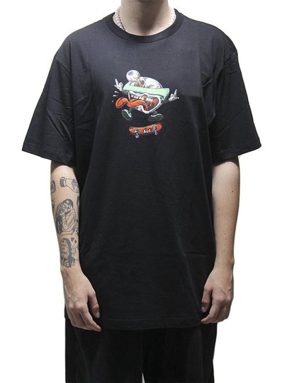 Camiseta Masculina Lost Saturn Destroy Manga Curta Estampada - Preto