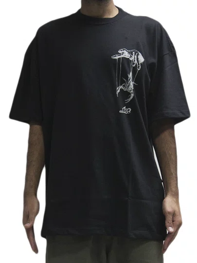 Camiseta Masculina Lost Scorpion Manga Curta Estampada - Preto