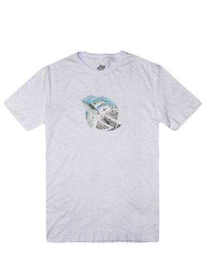 Camiseta Masculina Lost Soap Saturn Manga Curta Estampada - Branco