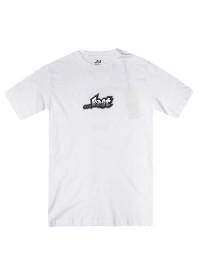 Camiseta Masculina Lost Surfboards Manga Curta Estampada - Branco