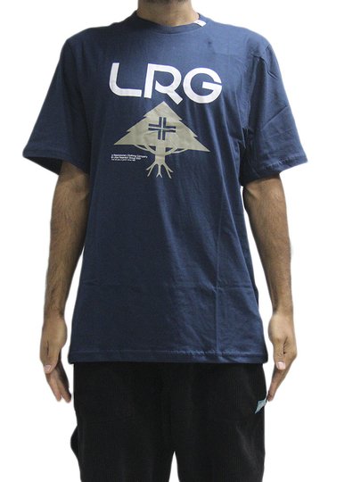 Camiseta Masculina LRG 20 Stacked Manga Curta Estampada - Marinho