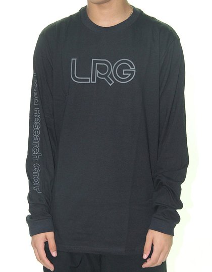 Camiseta Masculina LRG Brisson Manga Longa Estampada - Preto