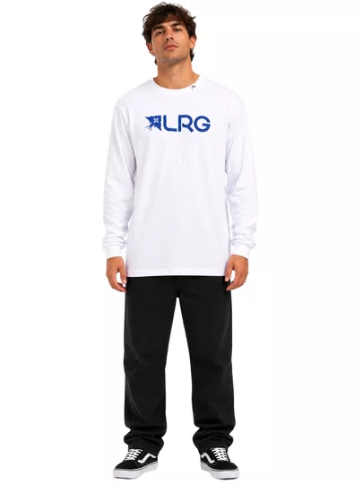 Camiseta Masculina LRG Effective Manga Longa Estampada - Branco