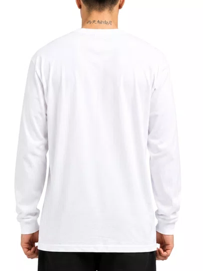Camiseta Masculina LRG Effective Manga Longa Estampada - Branco
