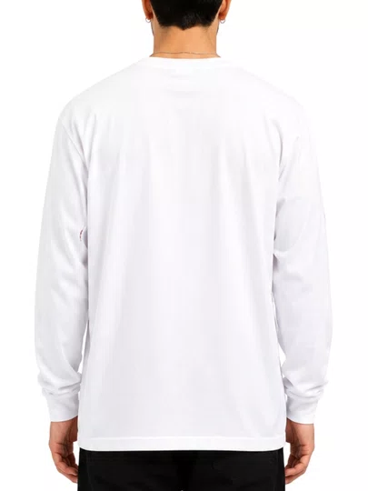Camiseta Masculina LRG For Us Manga Longa Estampada - Branco