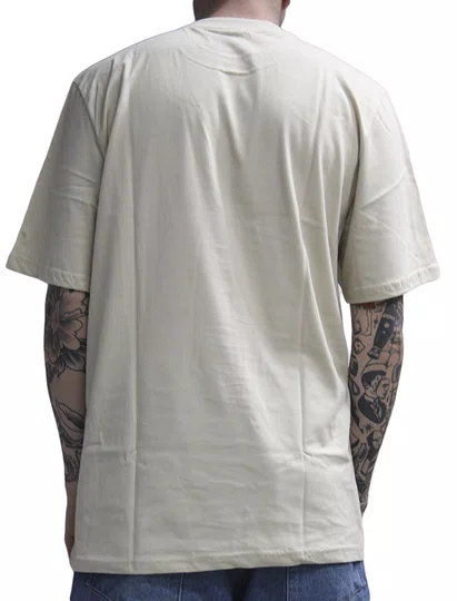 Camiseta Masculina LRG Gireffe Manga Curta Estampada - Bege