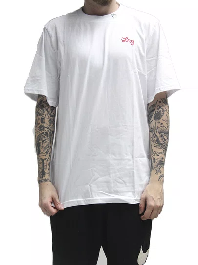 Camiseta Masculina LRG Grab Manga Curta Estampada - Branco