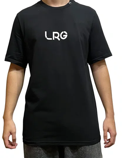 Camiseta Masculina LRG Logo Box Tree Manga Curta Estampada - Preto