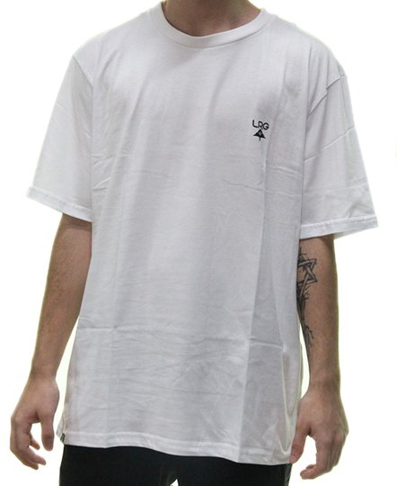 Camiseta Masculina LRG Logo Plus Manga Curta Estampada - Branco