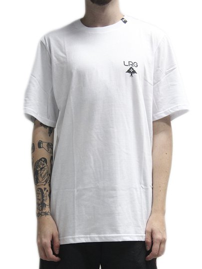 Camiseta Masculina LRG Logo Plus Manga Curta Estampada - Branco