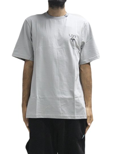 Camiseta Masculina LRG Logo Plus Manga Curta Estampada - Cinza