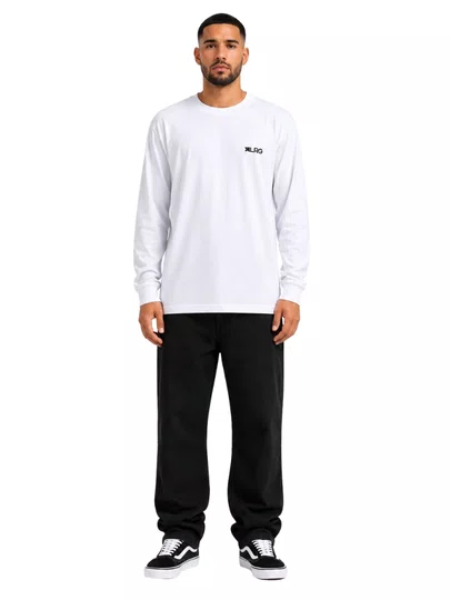 Camiseta Masculina LRG Research Over Manga Longa Estampada - Branco