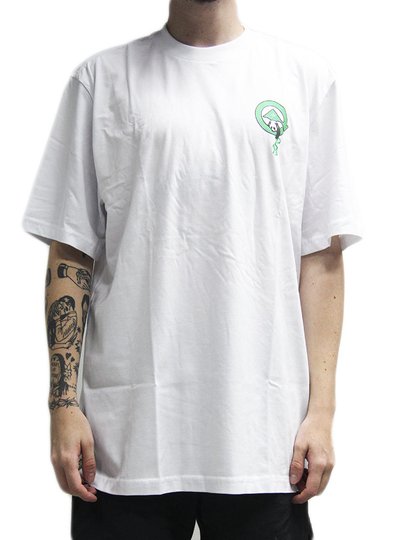 Camiseta Masculina LRG Script Grab Knit Manga Curta Estampada - Branco