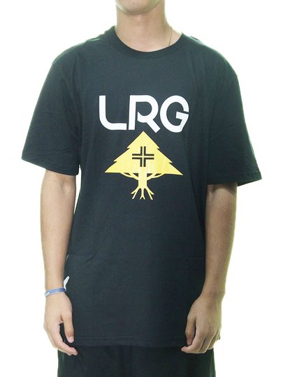 Camiseta Masculina LRG Stack Manga Curta Estampada - Preto