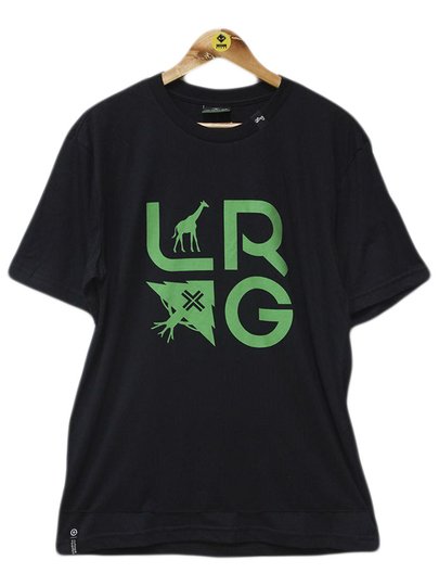 Camiseta Masculina LRG Stacked Manga Curta Estampada - Preto