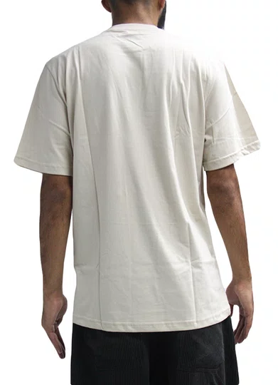 Camiseta Masculina Lrg Stay Stacked Manga Curta Estampada - Areia