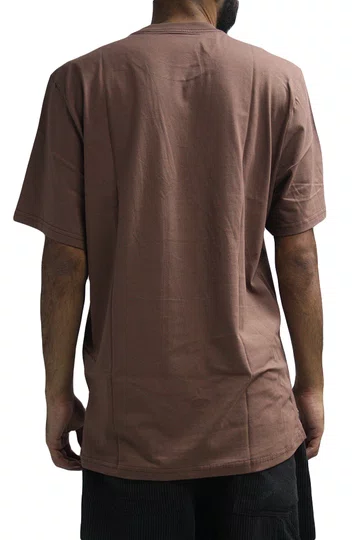 Camiseta Masculina Lrg Stay Stacked Manga Curta Estampada - Marrom