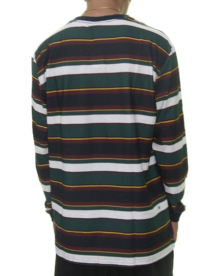 Camiseta Masculina LRG Tradition Manga Longa Listrada - Multicolor