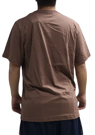 Camiseta Masculina Lrg Western Script Manga Curta Estampada - Marrom