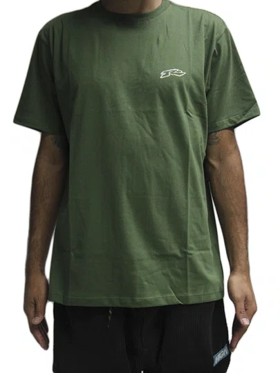 Camiseta Masculina Manga Curta Estampada Rusty Psychedelic - Verde