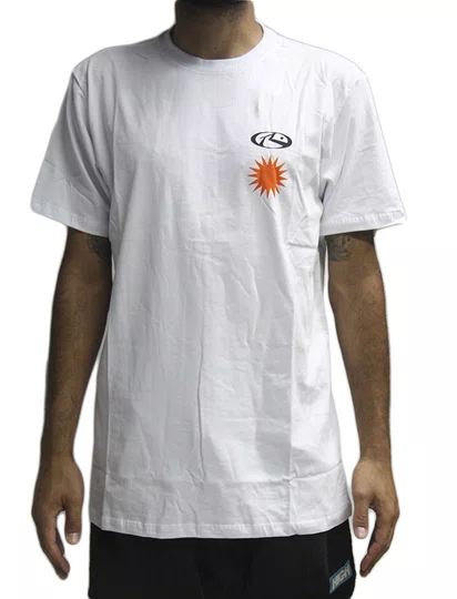 Camiseta Masculina Manga Curta Estampada Rusty Purity - Branco
