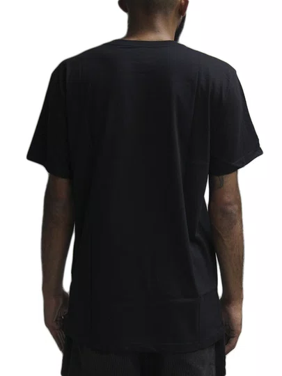 Camiseta Masculina Manga Curta Estampada Rusty Tuning - Preto