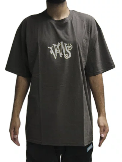 Camiseta Masculina Manga Curta Estampada Vans Bromeo - Marrom