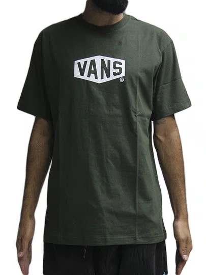 Camiseta Masculina Manga Curta Estampada Vans Dried Kelp - Verde