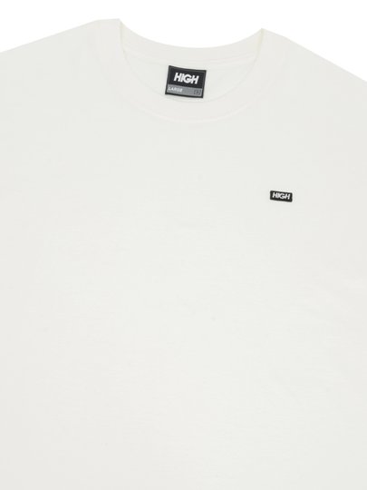 Camiseta Masculina Minimal Patch Manga Curta Estampada - Branco