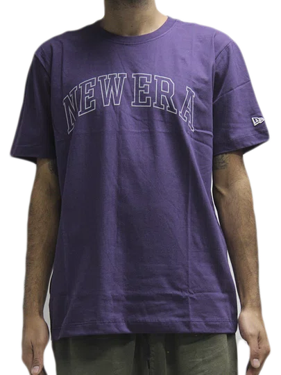 Camiseta Masculina New Era Action Sunset Lakers Manga Curta Estampada - Roxo