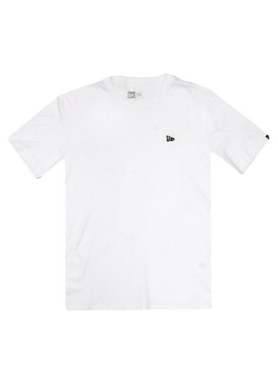 Camiseta Masculina New Era Bordado Branded Manga Curta Estampada - Branco