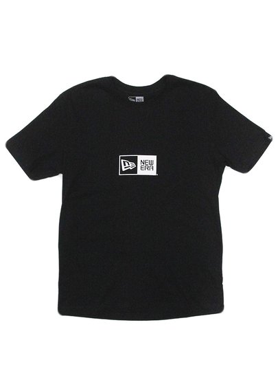 Camiseta Masculina New Era Box Branded Manga Curta Estampada - Preto