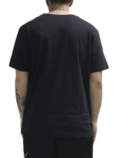 Camiseta Masculina New Era Core Chicago Bulls Manga Curta Estampada - Preto