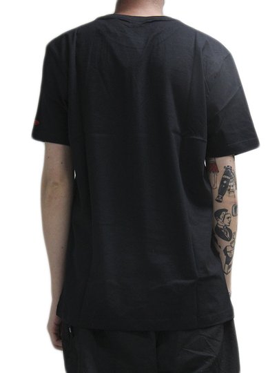 Camiseta Masculina New Era Core Chicago Bulls Manga Curta Estampada - Preto