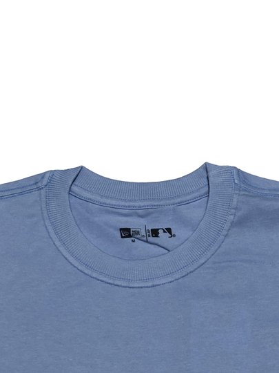 Camiseta Masculina New Era Logo Los Angeles Dodgers Manga Curta Estampada - Azul Claro