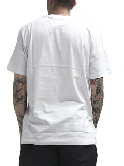 Camiseta Masculina New Era Mini Bordado New York Yankees Manga Curta Estampada - Branco
