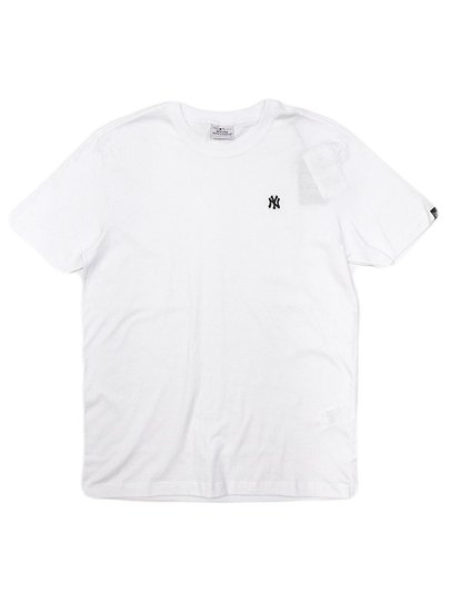 Camiseta Masculina New Era Mini Bordado Neyyan Manga Curta Estampada - Branco