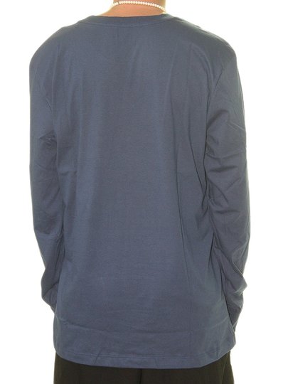 Camiseta Masculina New Era Yankees Manga Longa Estampada - Marinho