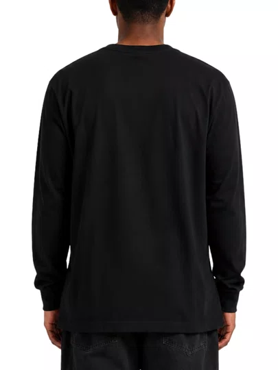 Camiseta Masculina Nike Club Manga Longa Estampada - Preto