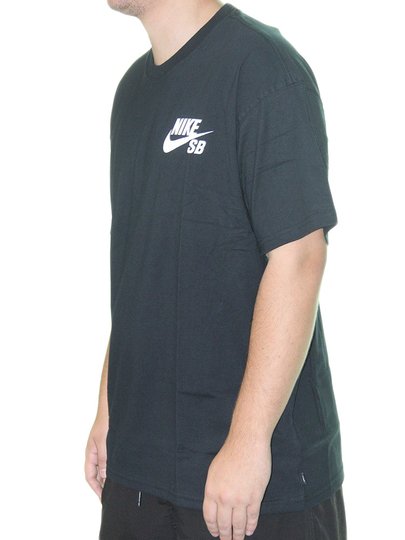 Camiseta Masculina Nike Logo EXG Manga Curta Estampada - Preto