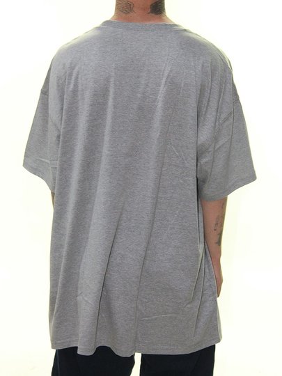 Camiseta Masculina Nike MC SB Logo Manga Curta Estampada - Cinza Mesclado