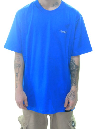 Camiseta Masculina Nugget Skate Logo Manga Curta Estampada - Azul