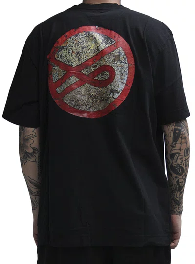 Camiseta Masculina Öus Old Baska Manga Curta Estampada - Preto