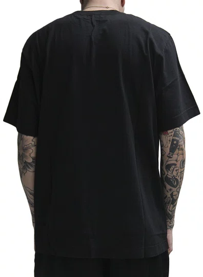 Camiseta Masculina Öus Semi Logo Manga Curta Estampada - Preto