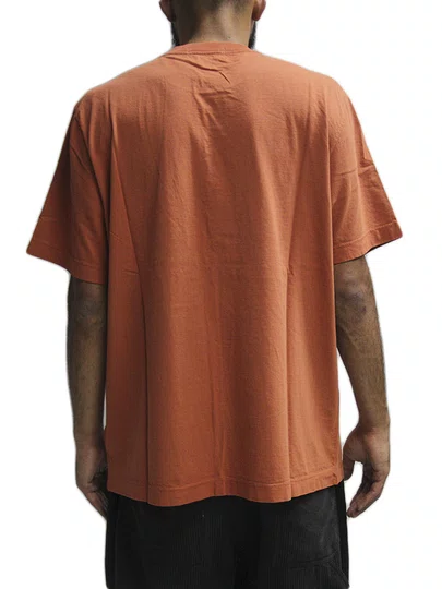 Camiseta Masculina Öus Semilogo Manga Curta Estampada - Tijolo