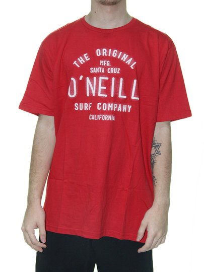 Camiseta Masculina Oneil The Original Manga Curta Estampada - Vermelho