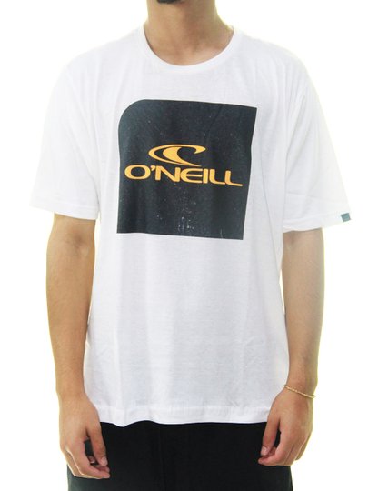 Camiseta Masculina Oneill Wave Manga Curta Estampada - Branco