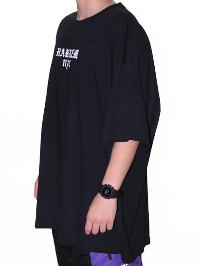 Camiseta Masculina Other Culture Harlem Manga Curta Estampada - Preto