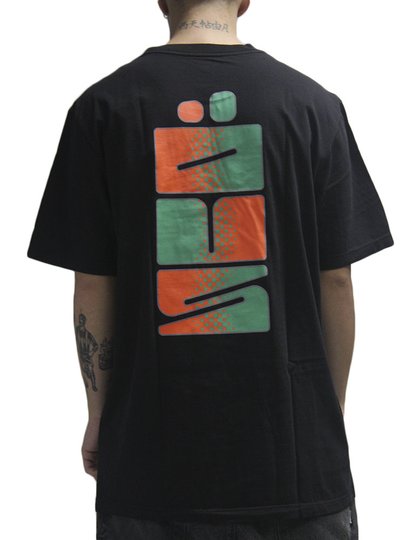 Camiseta Masculina Ous Fade Manga Curta Estampada - Preto