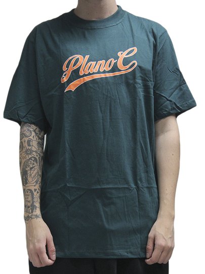 Camiseta Masculina Plano C Athletic Manga Curta Estampada - Verde